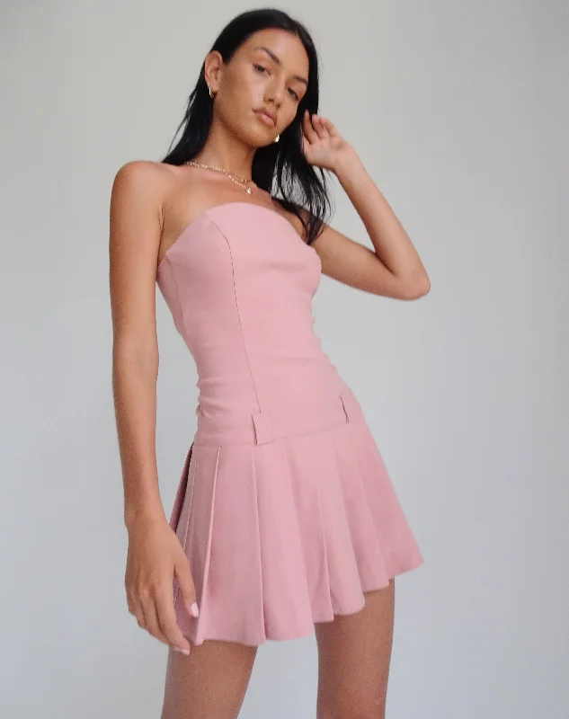 elegant evening dressPayoda Bandeau Mini Dress in Pink