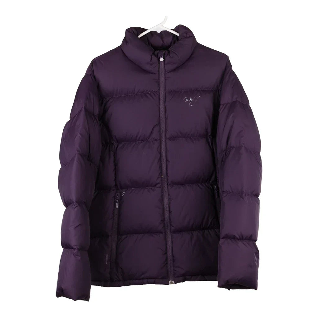 fashionable quilted coatDecathlon Puffer - Large Purple Cotton Blend