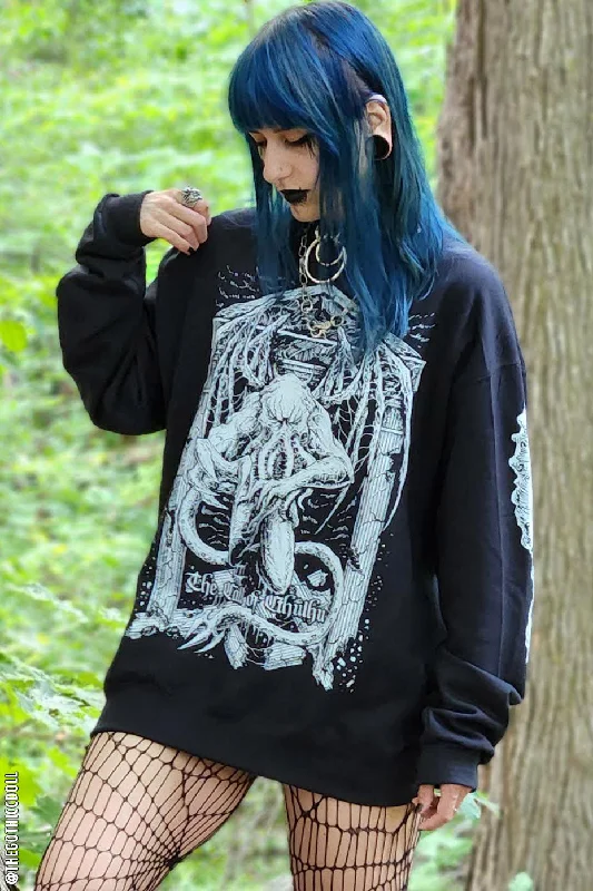 cozy winter coatThe Call of Cthulhu Sweatshirt [Tentacle Sleeves]