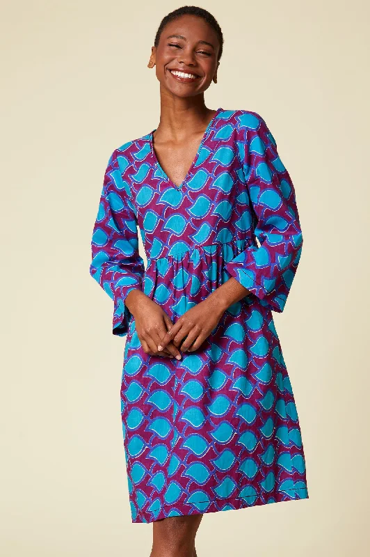 ashionable dressAspiga Africa Zaidi Dress New | Purple/Blue