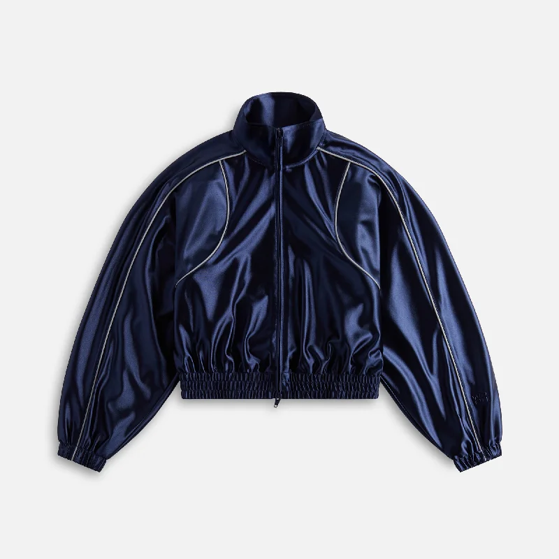 zip-up jacketT by Alexander Wang Deconstructed Track Jacket - Navy Grey