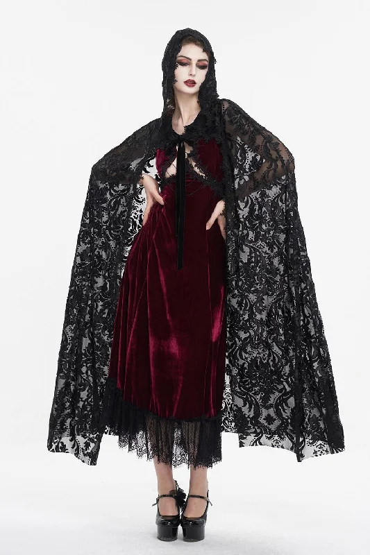 modern outerwearEnchanted Woods Flocked Cloak