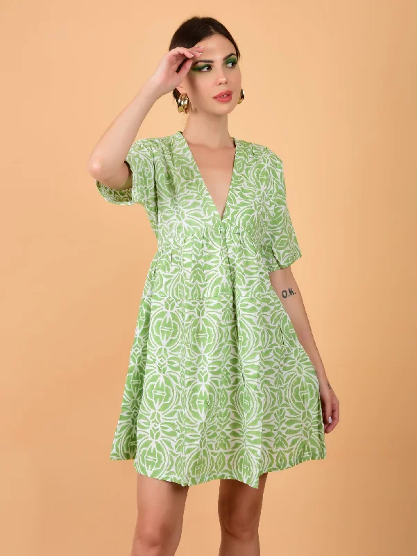 casual shift dressMinty Green Dress