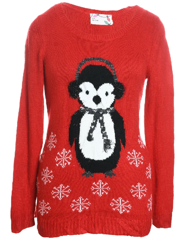 puffer jacketFestive Print Christmas Jumper - S