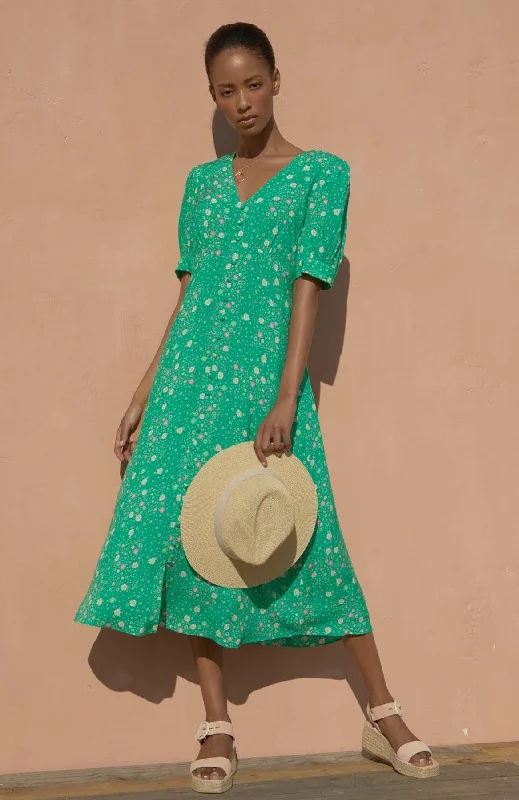 spaghetti strap dressAnne EcoVero™ Dress | Bright Green