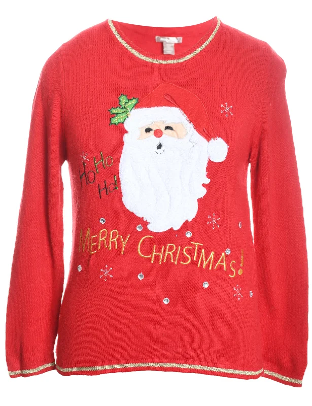 trendy jacketSanta Claus Christmas Jumper - S