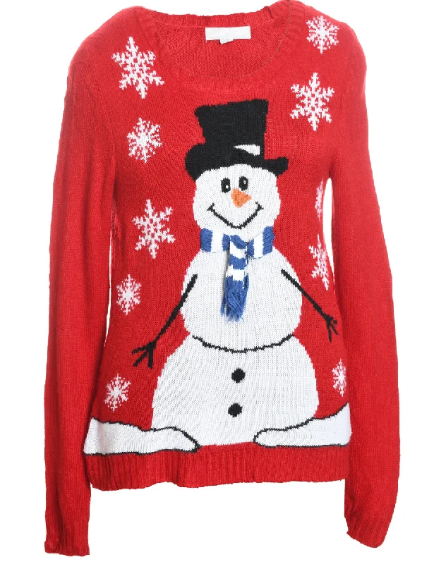 soft shell coatSnowman Christmas Jumper - M