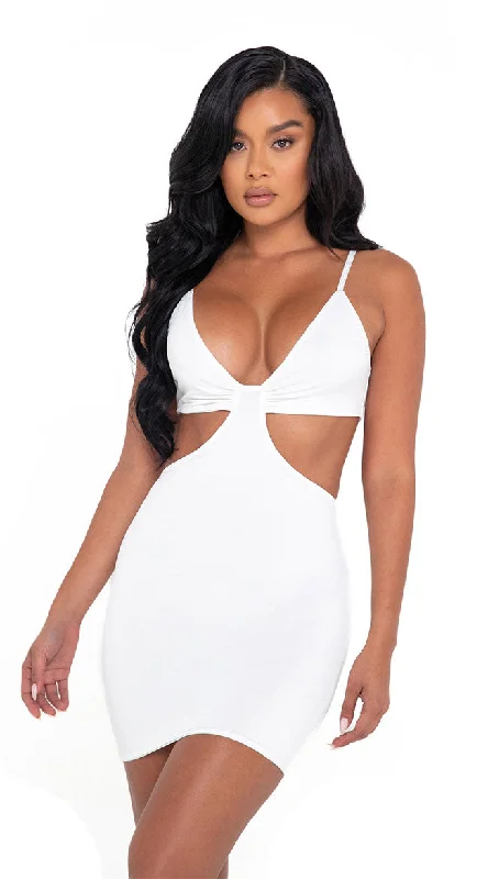 fitted dressCut-Out Sculpted Mini Dress