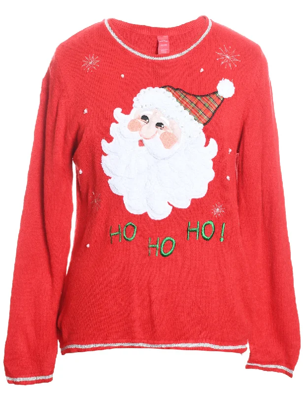 casual utility jacketSanta Claus Christmas Jumper - L