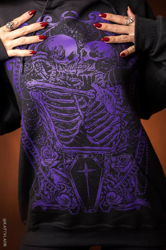 fashionable outerwearTil Death Do Us Part Hoodie [PURPLE] [Zipper or Pullover]