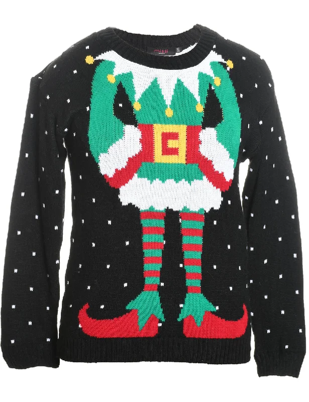 insulated trench coatFestive Print Christmas Jumper - S