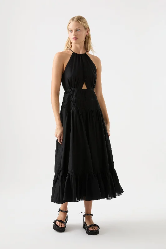 flowy dressRenata Eyelash Midi Dress