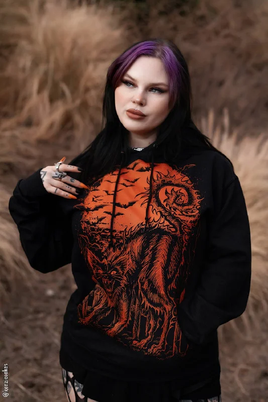 oversized coatHalloween Cat Hoodie [PUMPKIN ORANGE] [Zipper or Pullover]