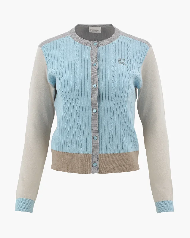 slim fit coatTwisted Texture Cardigan - Turquoise