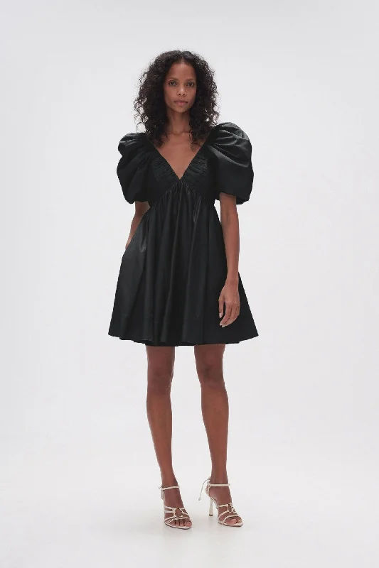 flowy evening dressGabrielle Plunge Mini Dress