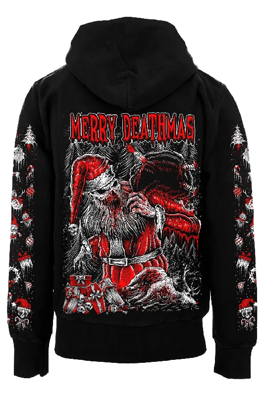 classic zip-up coatMerry Deathmas Christmas Hoodie [Zipper or Pullover]