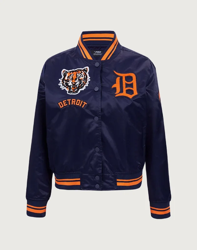 premium puffer coatPro Standard Detroit Tigers Retro Classic Rib Satin Jacket