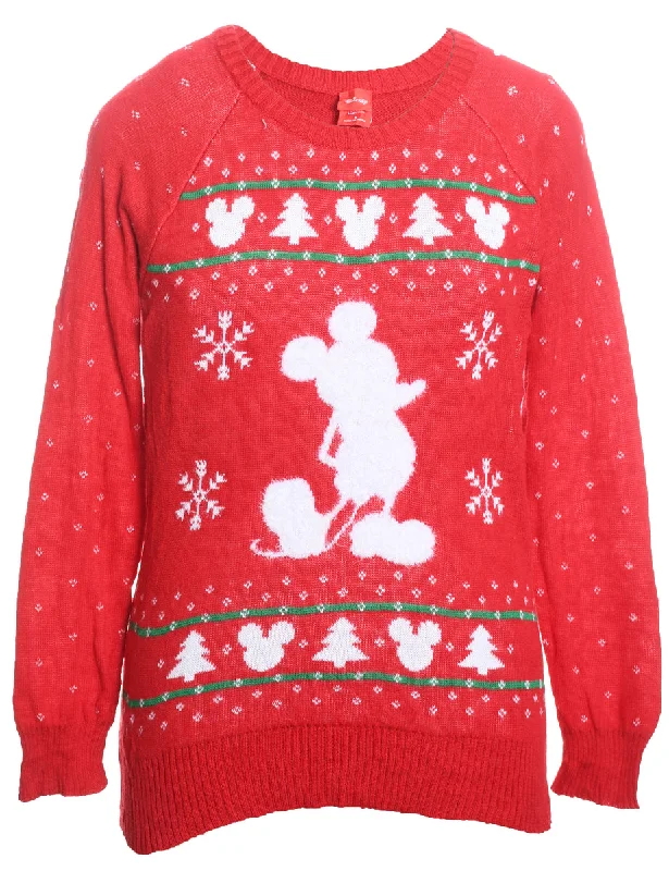 vintage coatRed Christmas Jumper - S