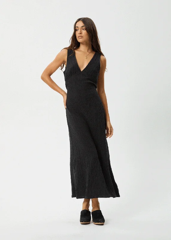 boho dressAFENDS Womens Focus - Seersucker Maxi Dress - Black