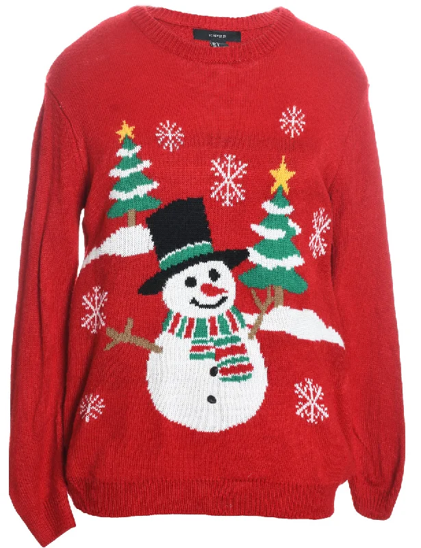 sporty jacketSnowman Christmas Jumper - S