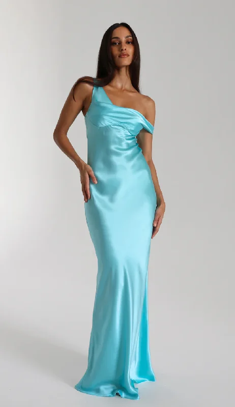 ruffle dressMonika Gown (Turquoise)