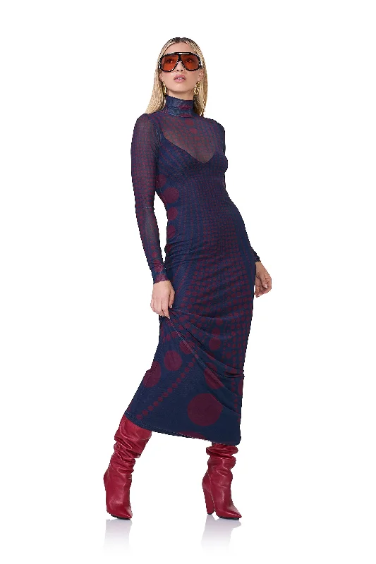 velvet dressBillie Dress - Navy Illusion