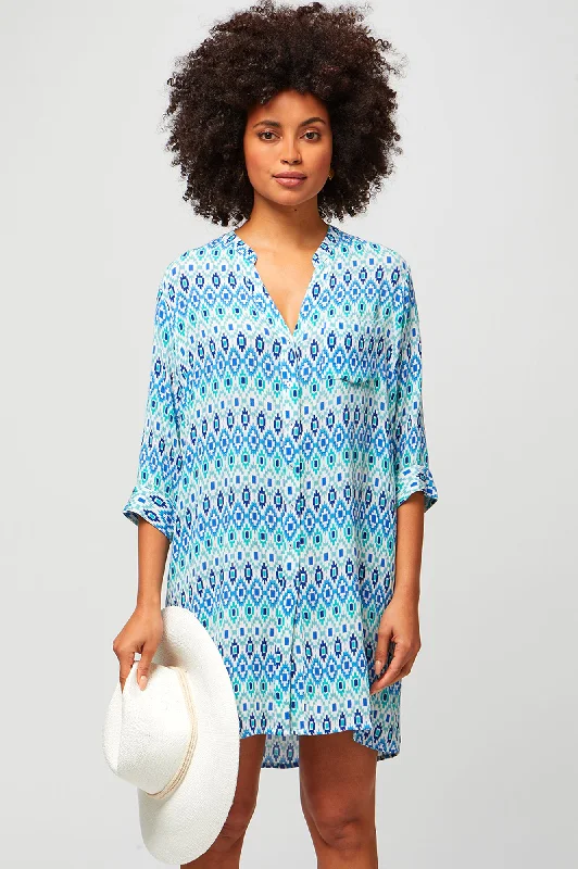 casual slip dressMila Shirt Tunic | Aztec Turquoise