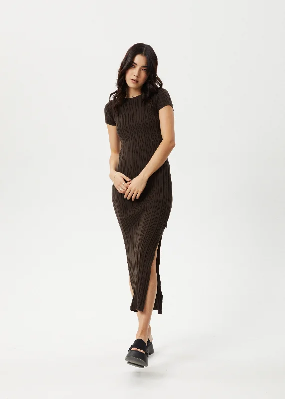 trendy dressAfends Womens Landed - Knit Maxi Dress - Coffee