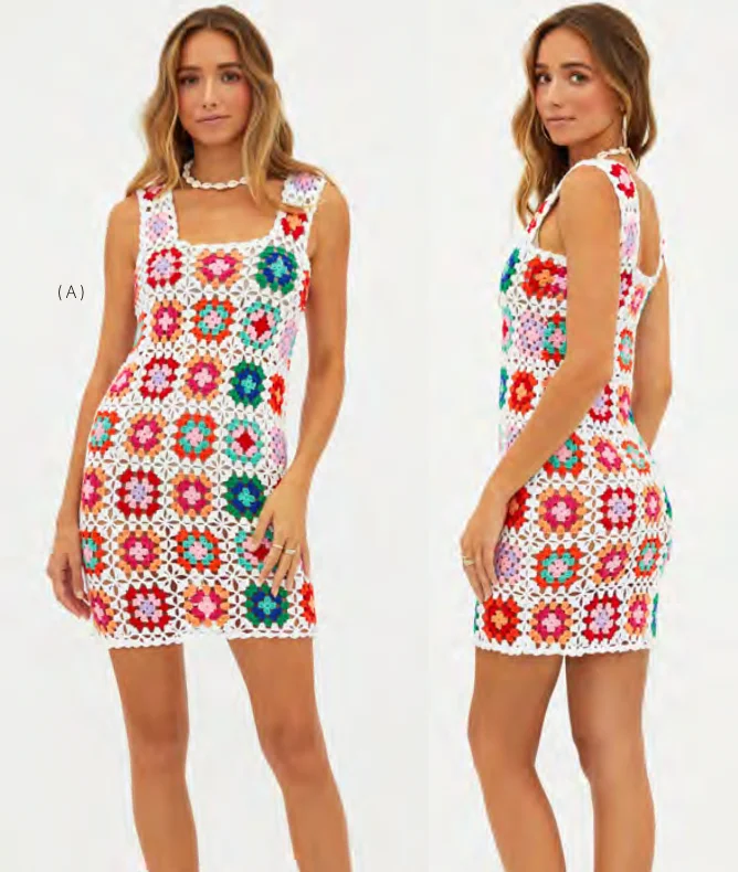 floral dressBeach Riot Multi Color Crochet Cover up Dress