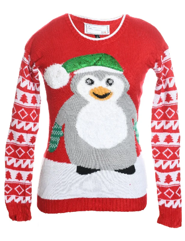 premium coatFestive Print Christmas Jumper - S