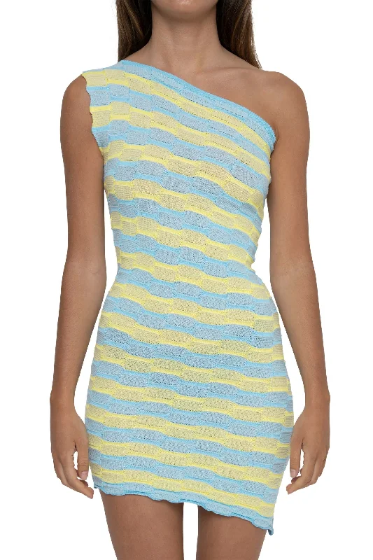 spaghetti strap dressEte Dress (Yellow/ Blue)