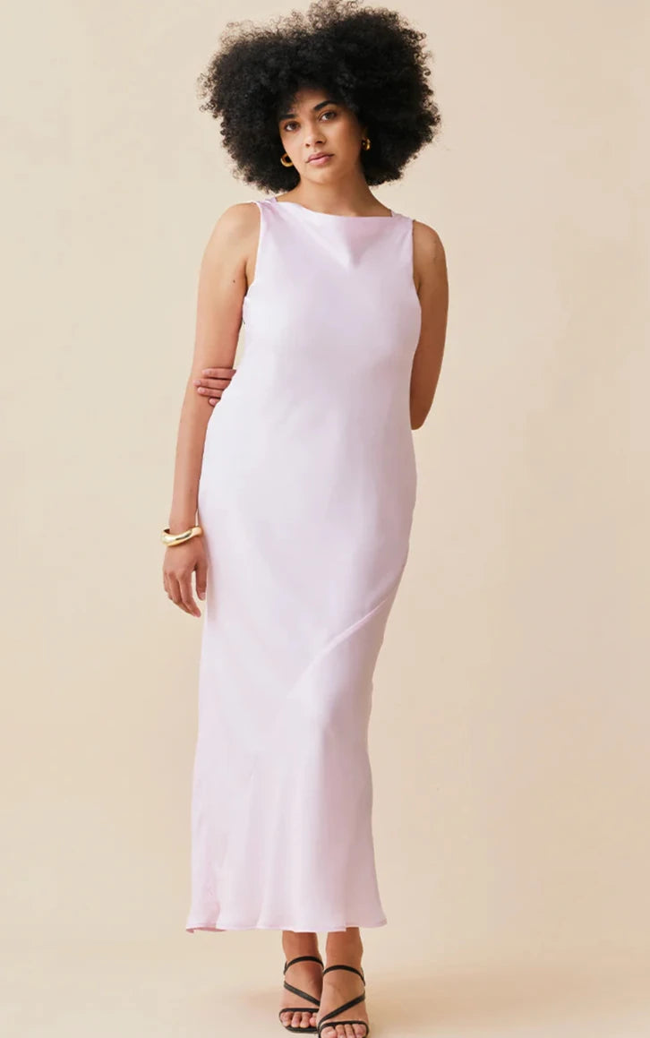 structured dressFirebird Cowl Gown (Pink)