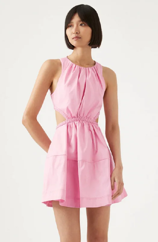 romantic dressVoyage Braid Cut Out Mini (Pink)