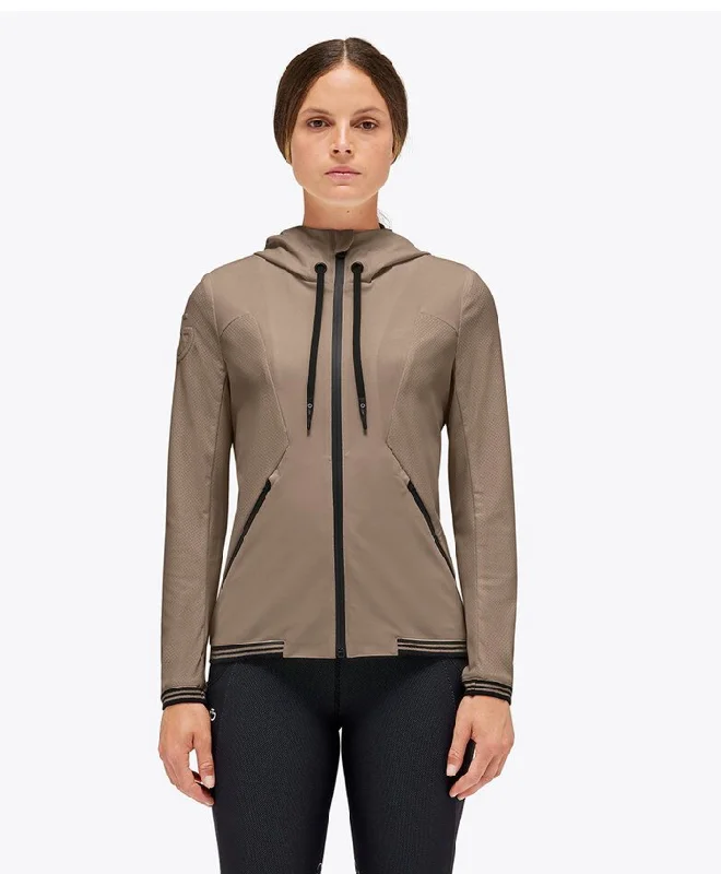 insulated winter jacketCAVALLERIA TOSCANA PERFORATED JERSEY HOODED SOFTSHELL LADIES