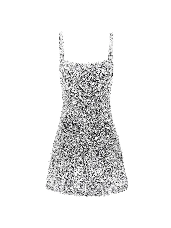 pleated dressMidas Mini Dress Silver