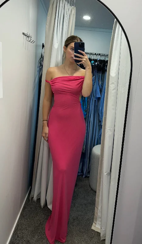 ruched dressIdris Maxi (Fuchsia)