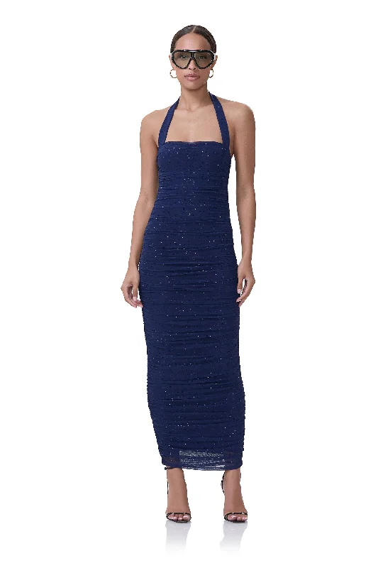 layered dressIndina Rhinestone Dress - Bright Navy