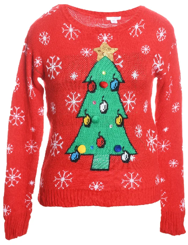 classic jacketRed Christmas Jumper - M