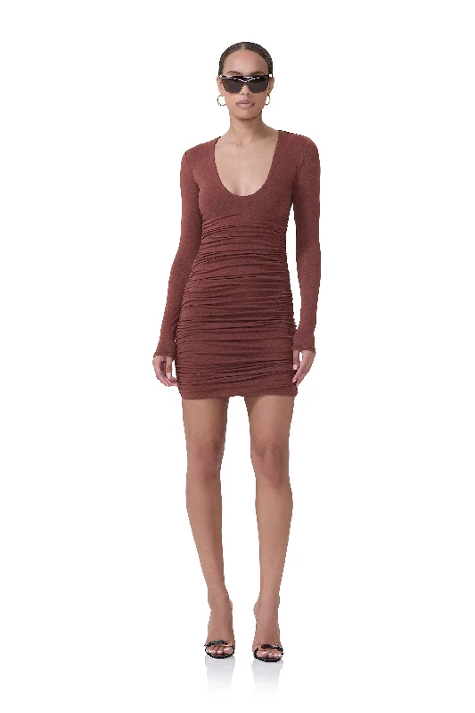 elegant evening dressAfton Mini Dress - Cocoa