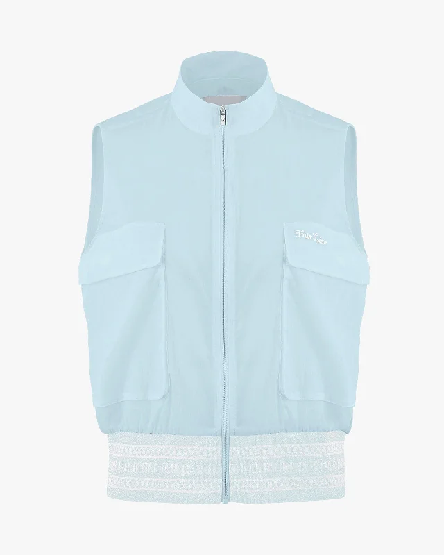 everyday winter coatBig pocket zip-up vest - Mint