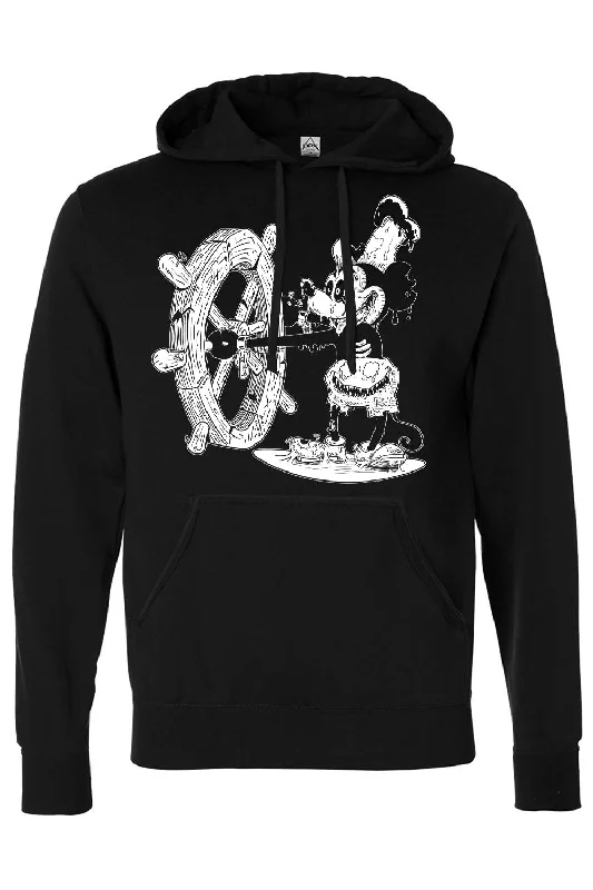 tailored coatSteamboat Willie Mickey Zombie Hoodie [Zipper or Pullover]