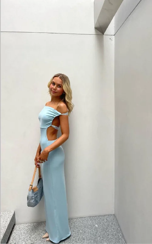 structured dressIdris Maxi (Sky Blue)