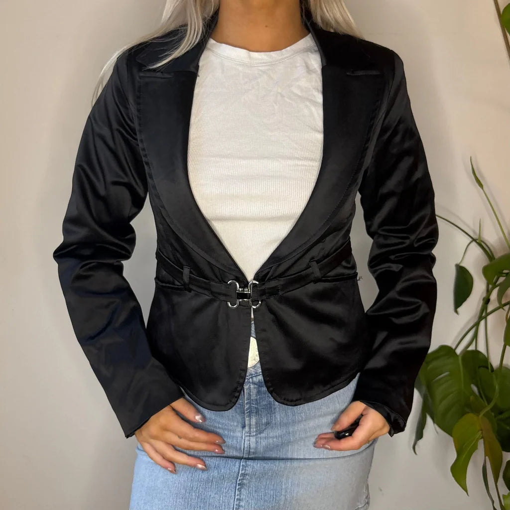 cozy fleece coatPdk Blazer - Small Black Polyester Blend