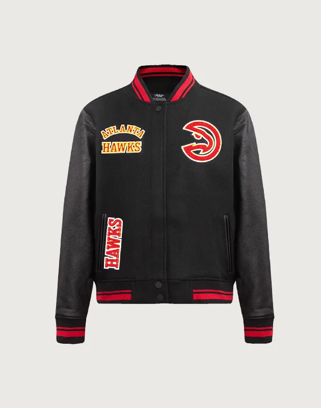 lightweight winter coatPro Standard Atlanta Hawks Retro Classic Rib Wool Varsity Jacket