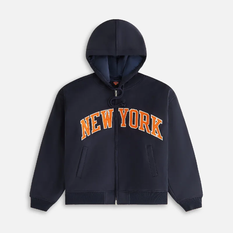 relaxed fit coatKith Women for the New York Knicks Hooded Jacket - Nocturnal