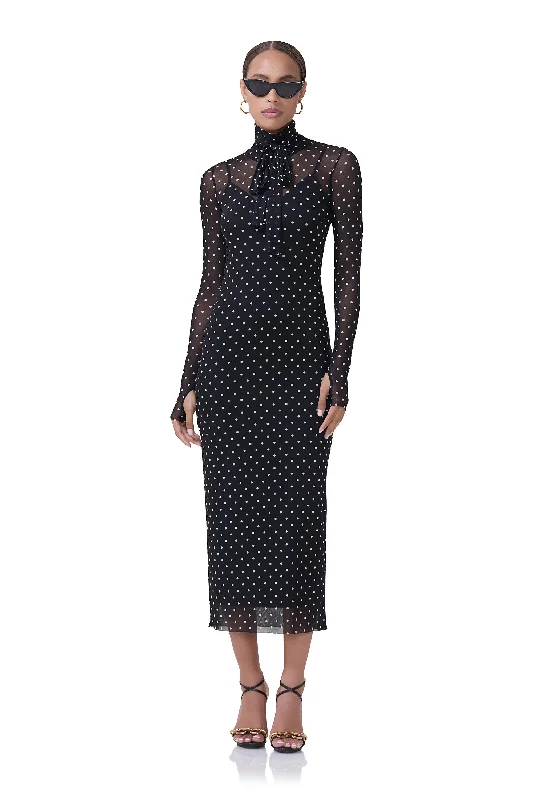 cocktail dressNesa Dress - Noir Dot