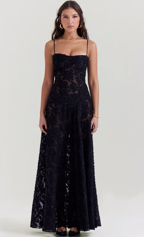 lace dressSeren Gown (Black)