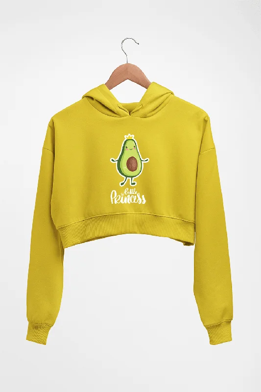 zip-up hoodie for gymAvocado Princess Crop HOODIE FOR WOMEN