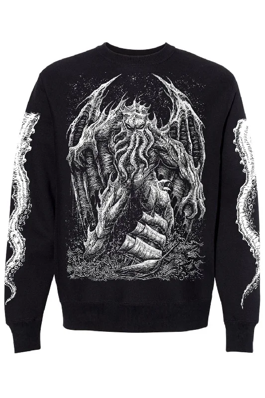 fashion coat with hoodCthulhu Mythos Sweatshirt