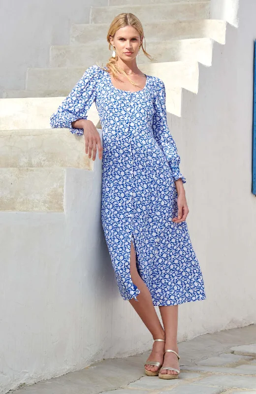 elegant maxi dressElora Dress | Flower Blue